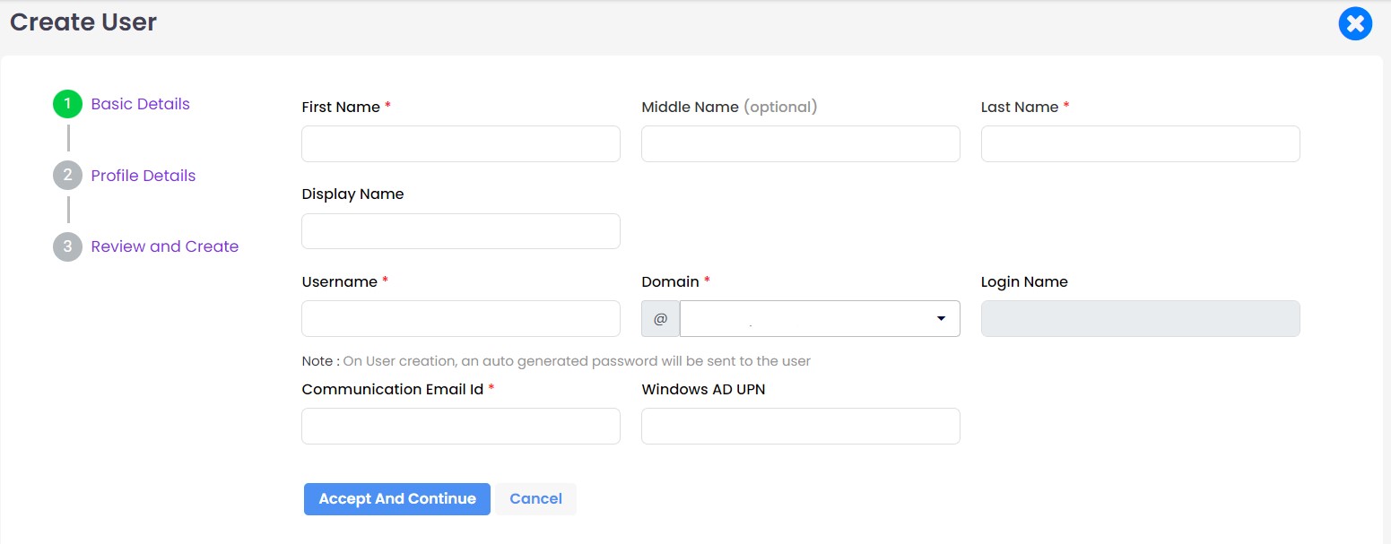 Create User alt text