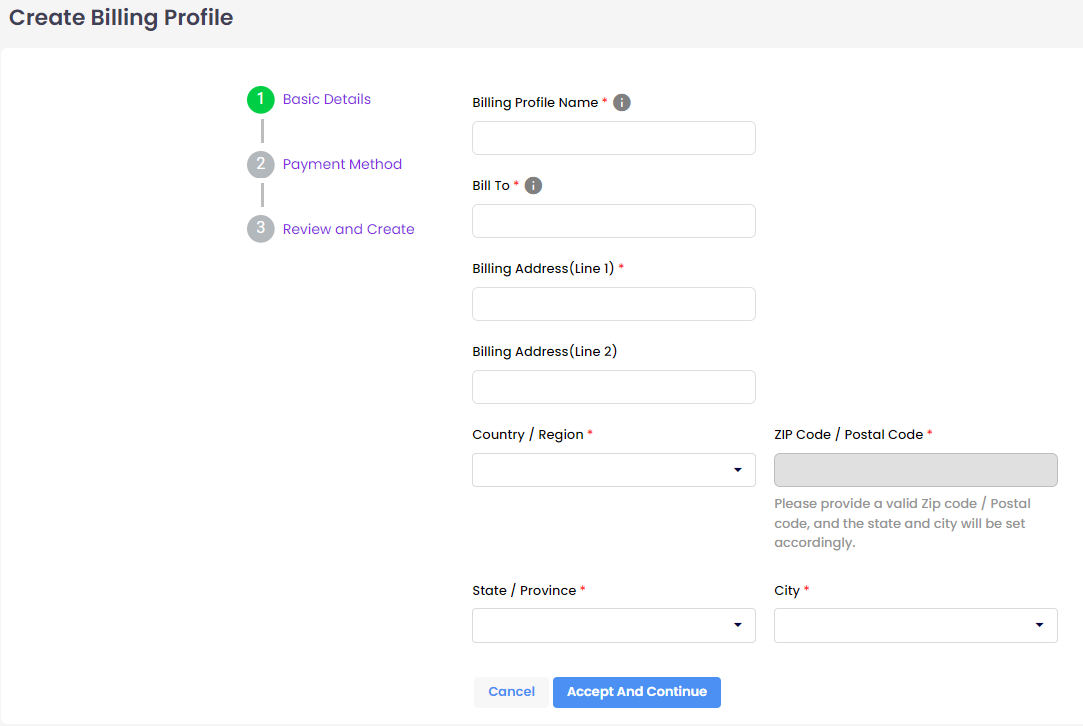 BILLING PROFILES | MSP Hub
