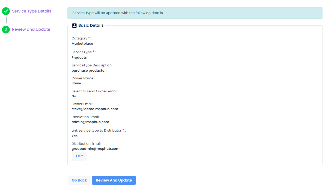 Service Type Review and Create alt text