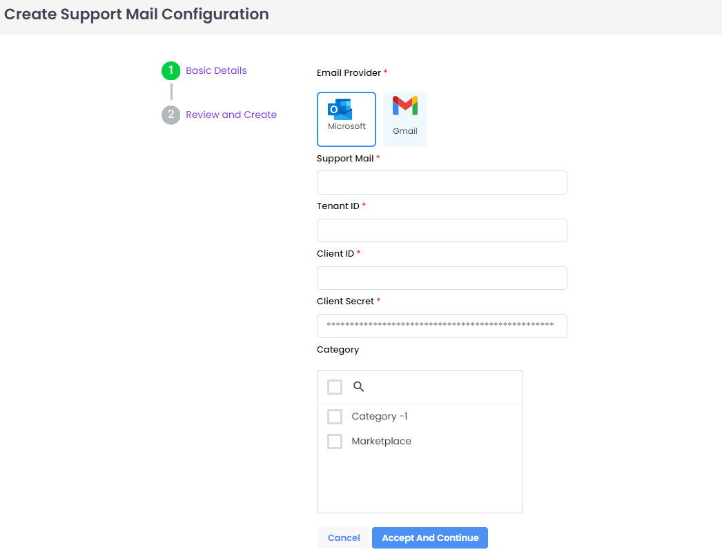 Support Mail alt text